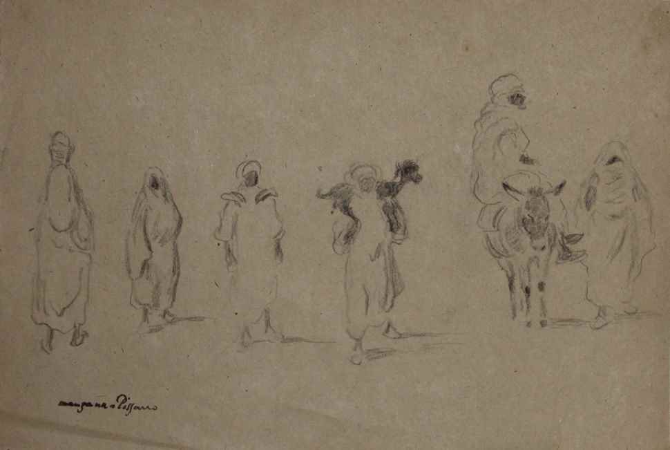Arab Market's Scene - Georges Manzana Pissarro (1871 - 1961)